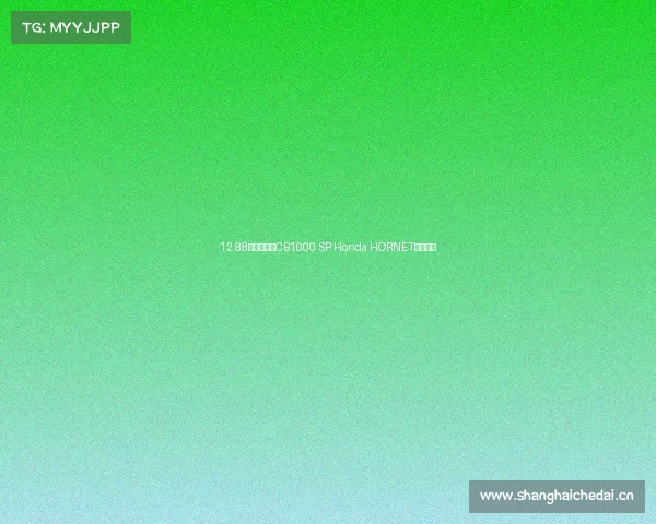 12.88万元！全新CB1000 SP Honda HORNET正式上市